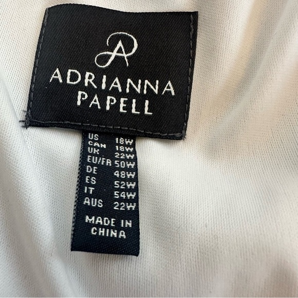 Adrianna Papell Plus Size Asymmetrical Hem Silver Sequin Dress - Picture 4 of 7